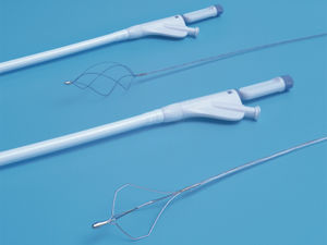 cestello endoscopico per estrazione di calcolo renale 1