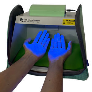 sistema di lavaggio delle mani con illuminazione UV