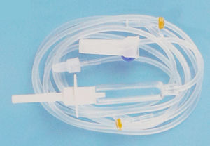 set di infusione con connettore a Y 1
