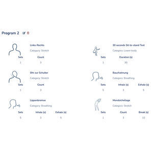 software per esercizi respiratori