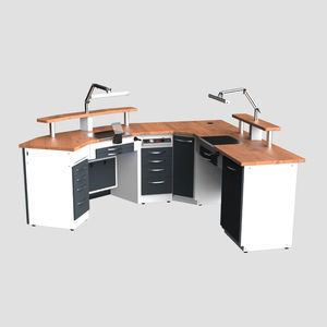 postazione di lavoro per laboratorio odontotecnico doppia 1