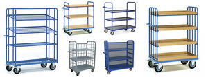 carrello con ripiano