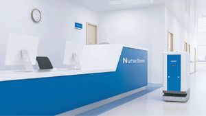 robot mobile autonomo (AMR) per struttura sanitaria