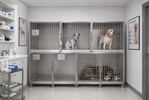 gabbia veterinaria per cani