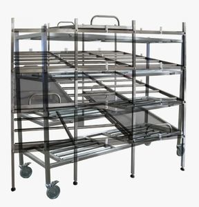 rack di stoccaggio per barelle mortuarie