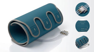manica compressiva blu
