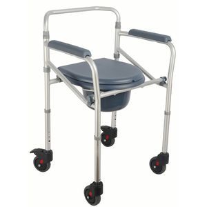 sedia da toilette con rotelle