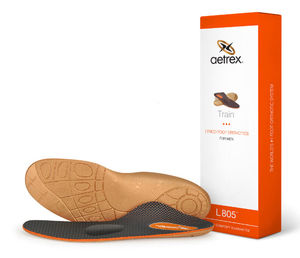 soletta ortopedica con cuscinetti per tallone