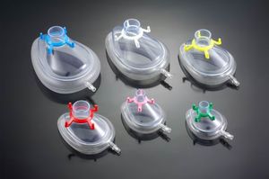 set di maschere per anestesia / facciale / riutilizzabile / con valvole