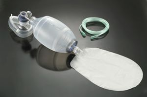 rianimatore manuale per adulto / riutilizzabile / con valvola di sovrapressione / in silicone