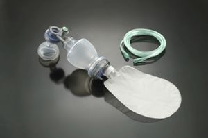 rianimatore manuale neonatale / riutilizzabile / con valvola di sovrapressione / in silicone