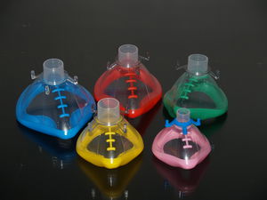 set di maschere per anestesia / facciale / in PVC