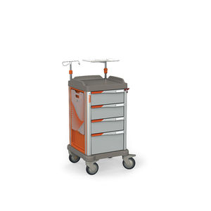 carrello di emergenza / di trasporto / di stoccaggio / per defibrillatore