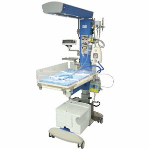 tavolo di rianimazione neonatale con ventilatore
