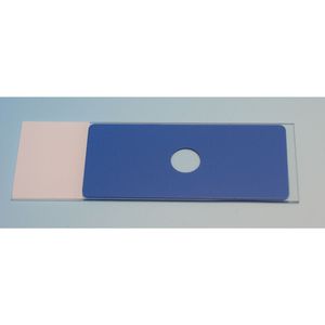 vetrino per microscopio con rivestimento colorato