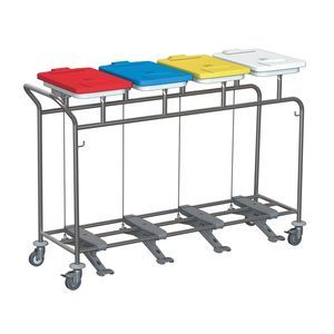 carrello portabiancheria per sacchi sporchi