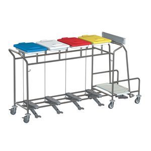 carrello portabiancheria per sacchi sporchi