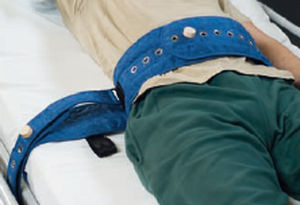 cinghia di fissaggio per letto ospedaliero