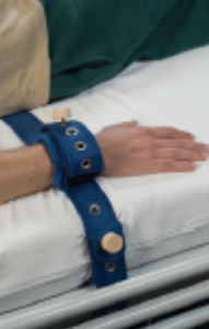 cinghia di fissaggio per letto ospedaliero