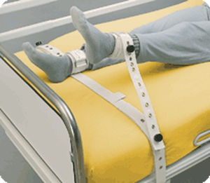 cinghia di fissaggio per letto ospedaliero