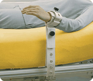 cinghia di fissaggio per letto ospedaliero