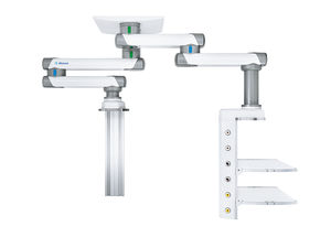 braccio di distribuzione / a soffitto / articolato / con colonne
