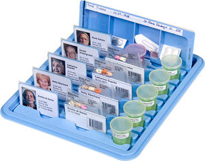 vassoio di distribuzione di farmaci