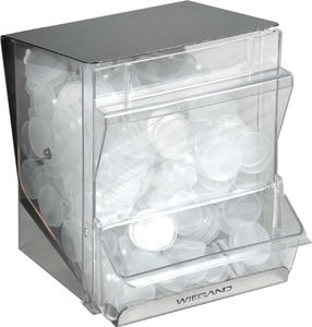 distributore per coperchi di bicchieri monouso