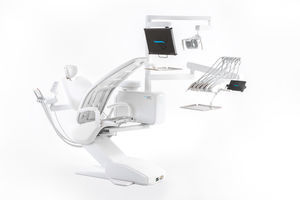 riunito odontoiatrico con poggiatesta flessibile