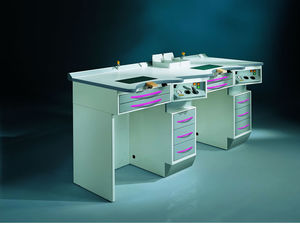 postazione di lavoro per laboratorio odontotecnico doppia