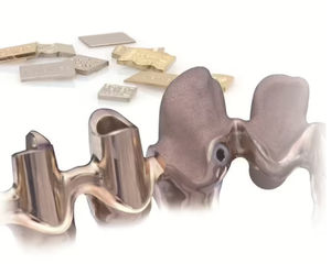 materiale odontoiatrico in porcellana