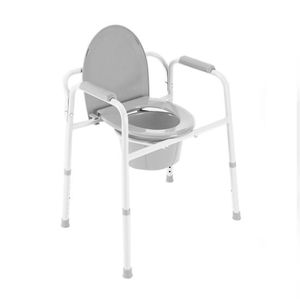 sedia da toilette con braccioli