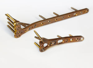 placca di compressione per tibia