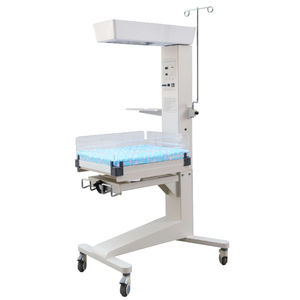 tavolo di rianimazione neonatale con lampada per fototerapia