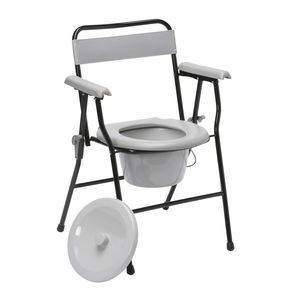 sedia da toilette con braccioli
