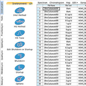 software per spettrometria di massa