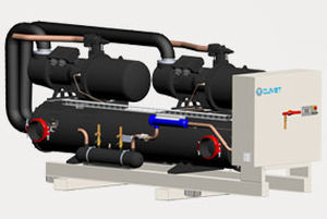 refrigeratore d'acqua raffreddato ad acqua