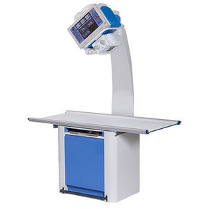 tavolo per radiografia veterinaria con colonna portatubo