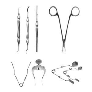 strumentario veterinario per estrazione dentale