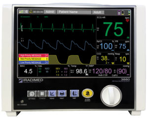 monitor paziente per MRI