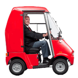 scooter elettrico 4 ruote / con cabina
