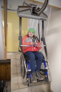 montascale per sedia a rotelle