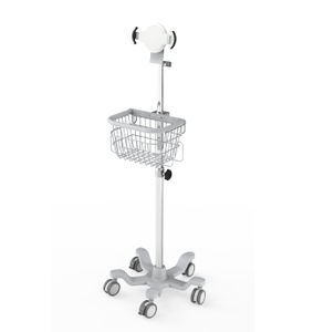 asta portamonitor con rotelle