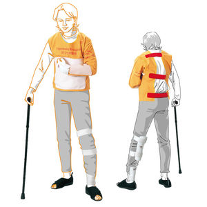 completo di simulazione di emiplegia