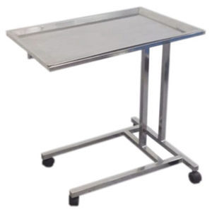 tavolo portastrumenti in acciaio inossidabile
