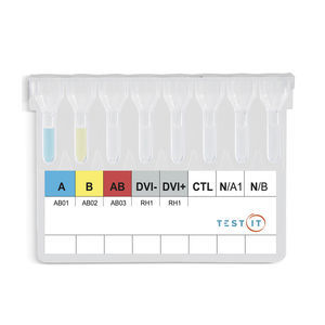 kit di test per determinazione dei gruppi sanguigni