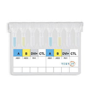 kit di test per determinazione dei gruppi sanguigni