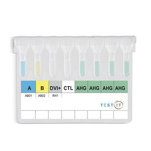 kit di test per determinazione dei gruppi sanguigni