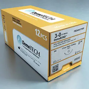 Chỉ Phẫu Thuật Tự Tiêu Chromic Catgut Số 6/0, Dài 75cm, 1/2 Vòng Tròn - Foto 2