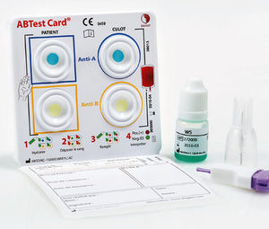 kit di test per determinazione dei gruppi sanguigni
